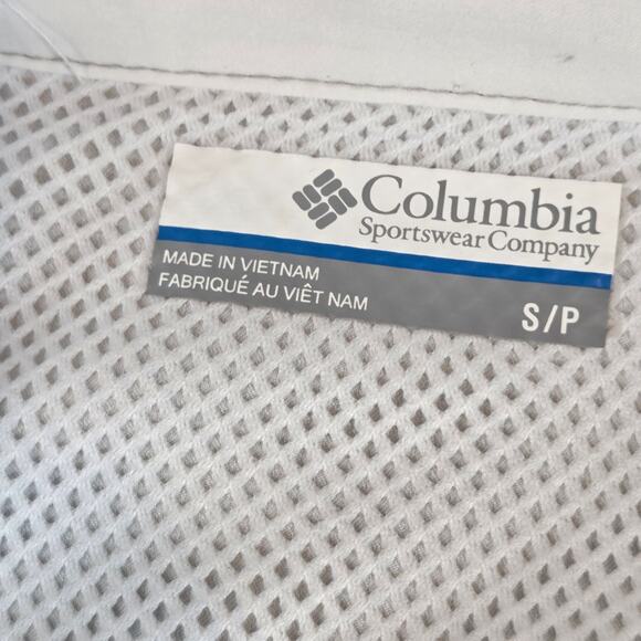 Columbia PFG Omni-Shade Fishing Shirt White Long Sleeve Men’s S Vented - Picture 6 of 15